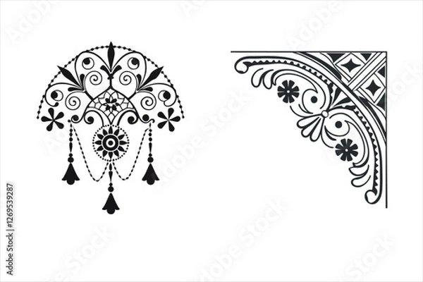 Fototapeta Vector eps bundle ornament 