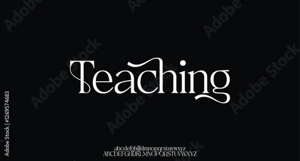 Fototapeta Modern Elegant Alphabet Logo is very suitable for creating your business logo because each alphabet character is very unique
