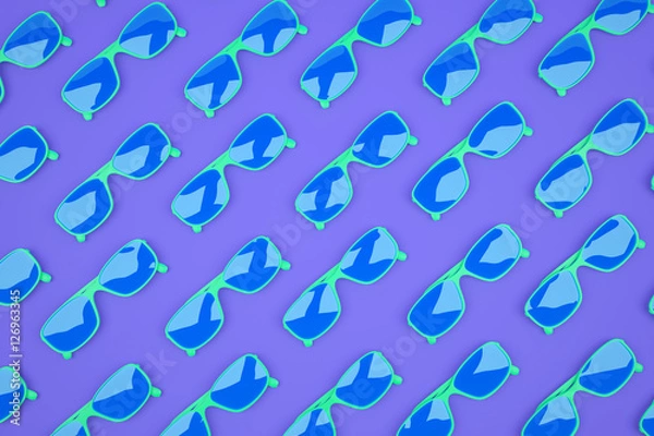 Fototapeta Purpple sunglass pattern