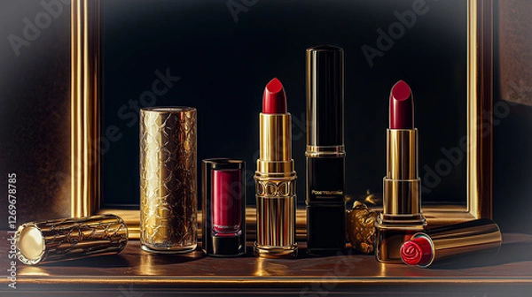 Obraz lipstick on a mirror