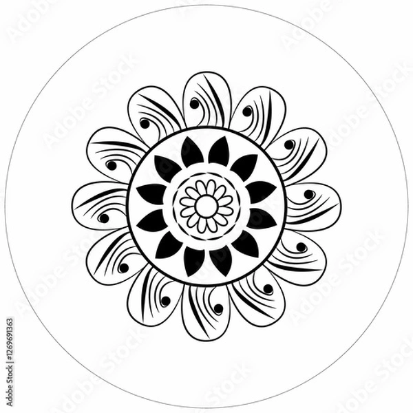 Obraz mandala design vector