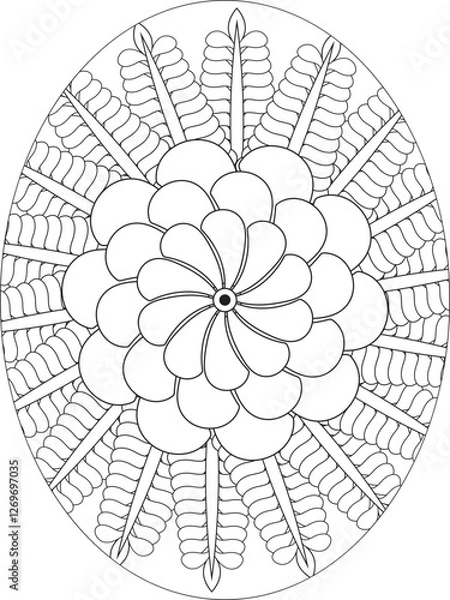 Fototapeta PrintFlowers Coloring Pages For Adules
