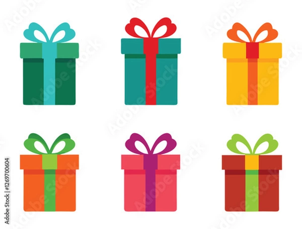 Fototapeta Gift box set 