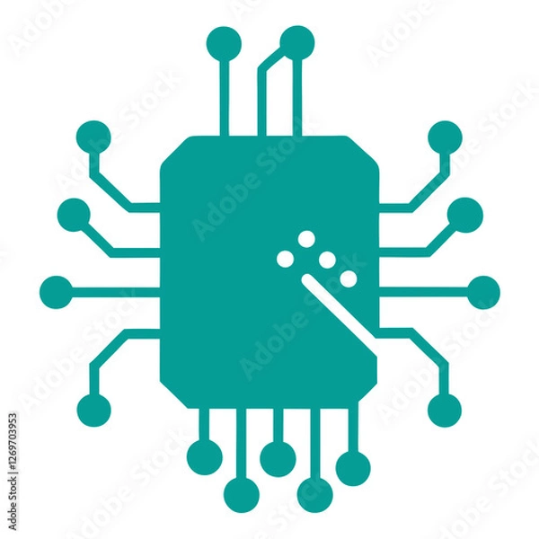 Fototapeta abstract robot vector illustration