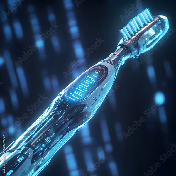 Obraz reminder tooth brush AI generated