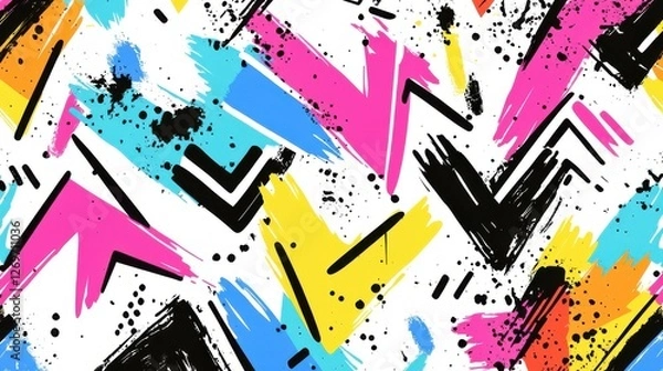 Obraz Dynamic Abstract Urban Pattern Design for Modern Interiors, Graphic Art, Vibrant Colors, Contemporary Style