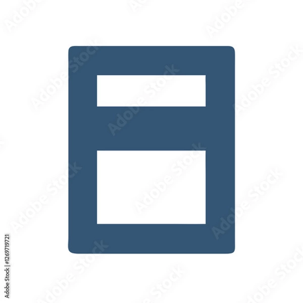 Fototapeta blue folder isolated on white