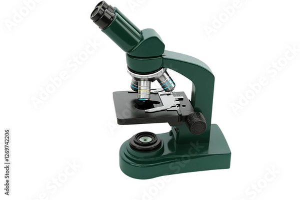 Fototapeta a microscope isolated on a transparent background