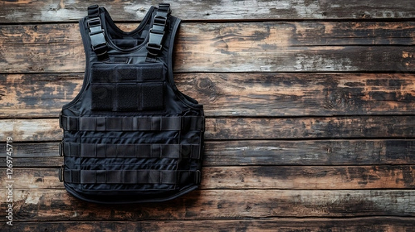 Fototapeta Black tactical vest