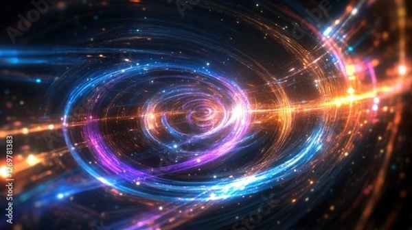 Fototapeta Quantum Fluctuations As Tiny Waves in Space