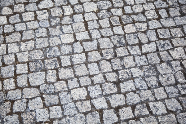 Fototapeta Cobblestone floor background