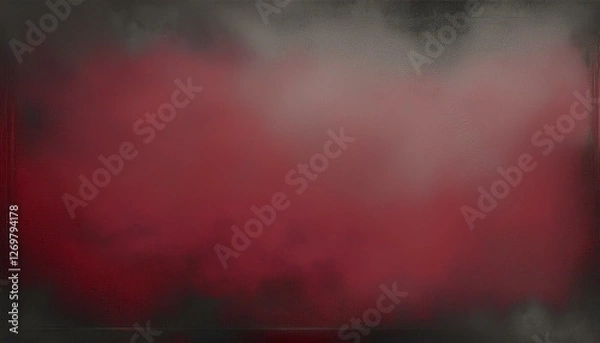 Obraz pink and gray background with black grunge borders dark burgundy red christmas color with damaged vintage distressed texture in red black and gray colors