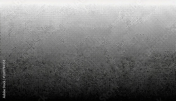 Obraz halftone seamless pattern abstract dotted background texture of black dots monochrome gradient background vector illustration