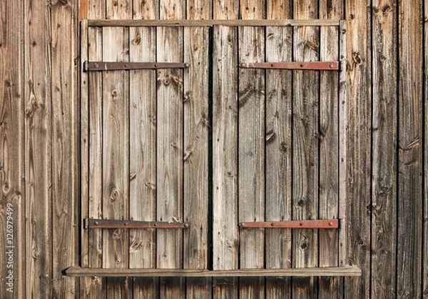 Fototapeta Old wooden shutter background