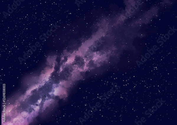 Obraz 星空背景イラスト