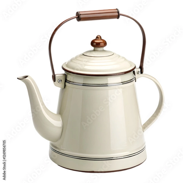 Fototapeta Kettle PSD Mockup, Isometric Left View