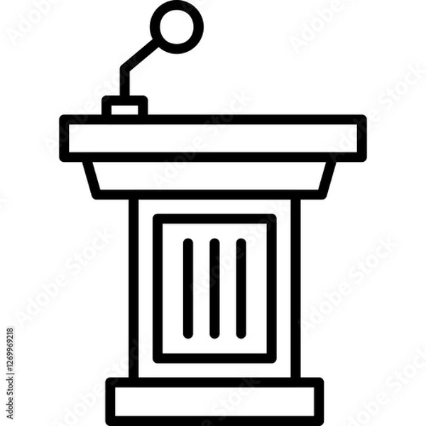 Fototapeta Podium Icon