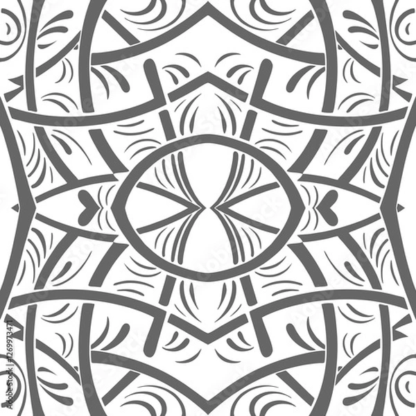 Fototapeta simple seamless abstract gray and white pattern, texture