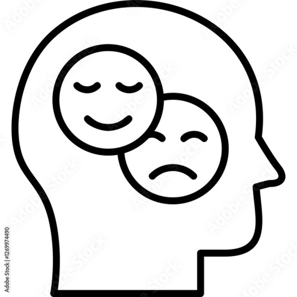 Fototapeta Bipolar icon