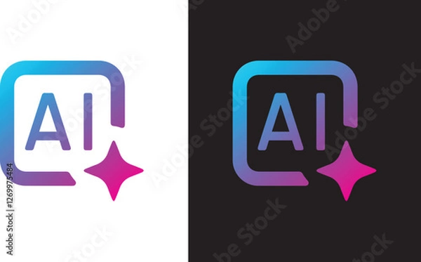 Obraz AI logo design
