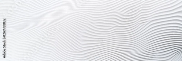 Fototapeta Abstract white wavy texture background pattern design AI generated