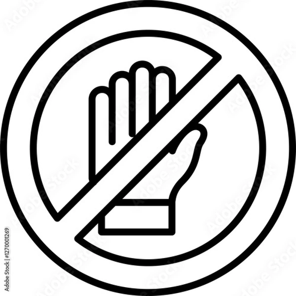 Obraz Stop harassment Icon