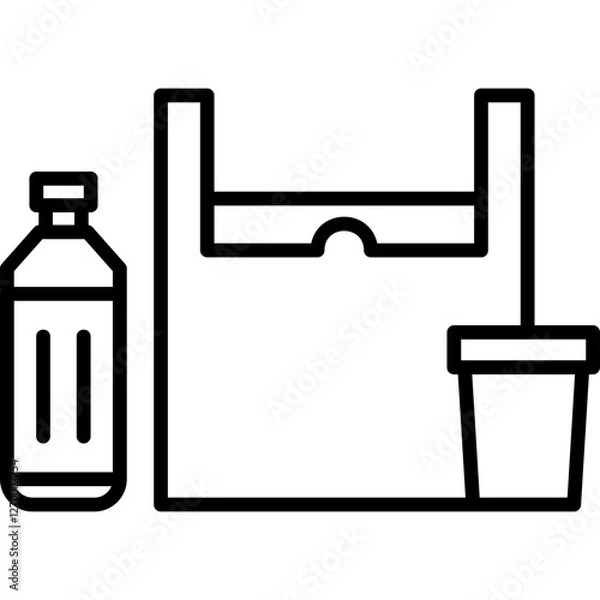 Fototapeta Plastic Icon