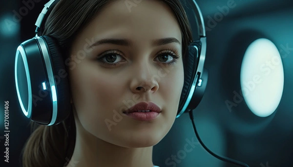 Obraz The Future of Space and Technology with Artificial Intelligence