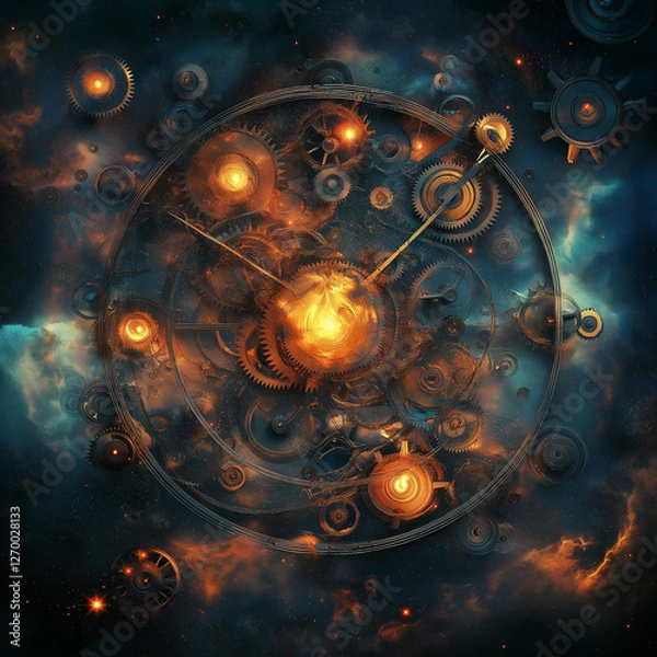 Obraz Giant Gears in Space