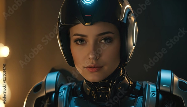 Obraz The Future of Space and Technology with Artificial Intelligence