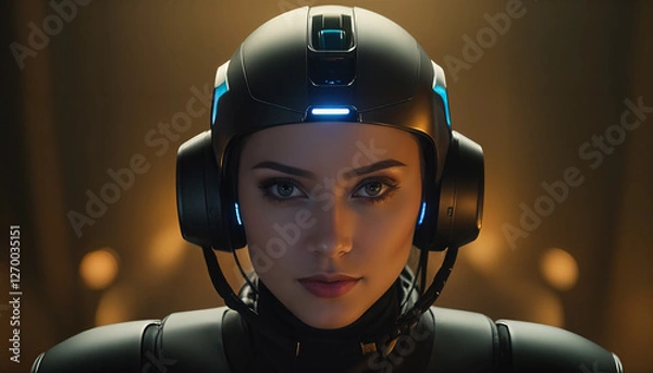 Obraz The Future of Space and Technology with Artificial Intelligence