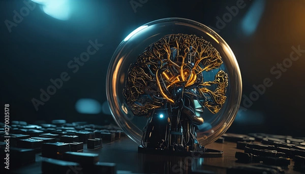Obraz The Future of Space and Technology with Artificial Intelligence