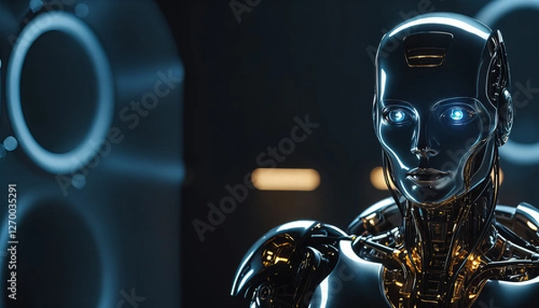 Obraz The Future of Space and Technology with Artificial Intelligence