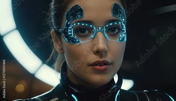 Obraz The Future of Space and Technology with Artificial Intelligence
