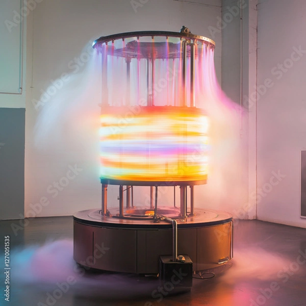 Obraz Colorful Lights and Advanced Technology Design