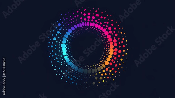 Obraz Colorful Circle with Gradient Patterns
