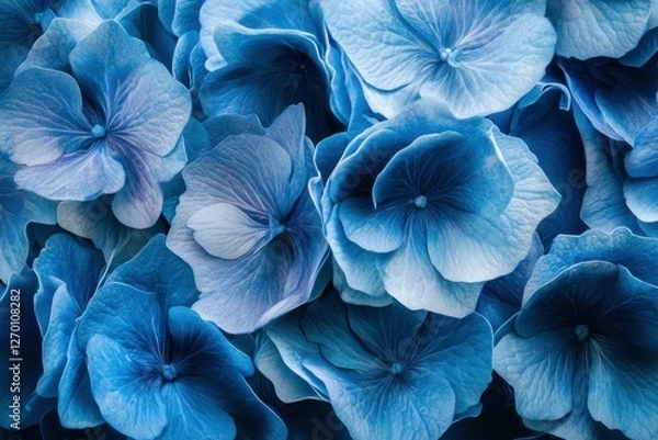 Fototapeta blue hydrangea flower background