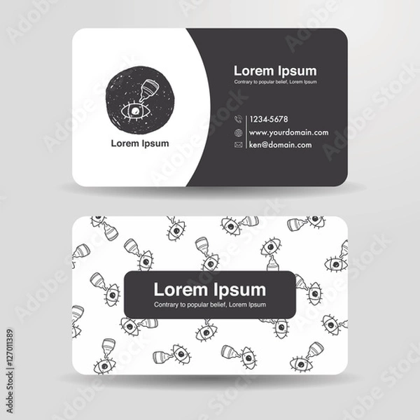 Obraz eye drop doodle