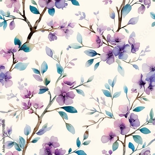 Obraz Watercolor Blossom Branch