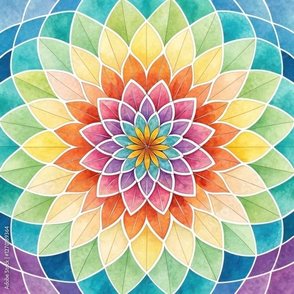 Obraz Watercolor Mandala