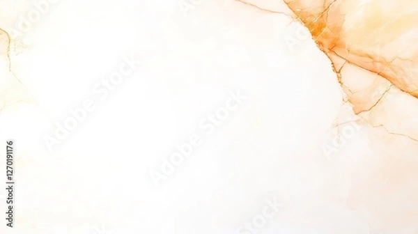 Fototapeta Elegant marble texture with subtle orange veins, ideal for backgrounds and design projects