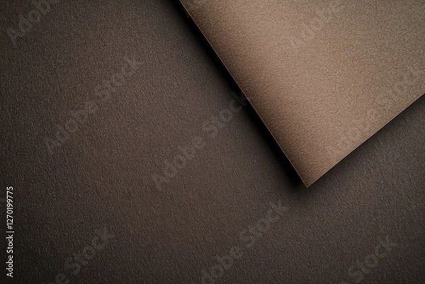 Fototapeta Abstract brown paper textures intersect