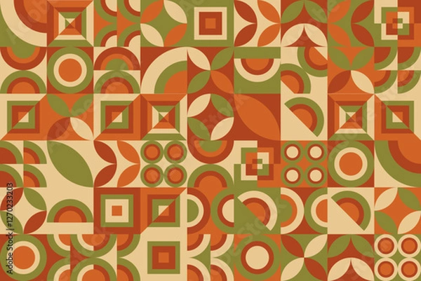 Obraz Colorful Geometric Abstract Background. Vibrant Abstract Patterns for Modern Design Projects