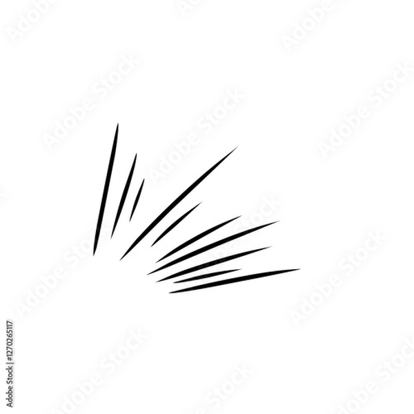 Obraz comic manga speed line