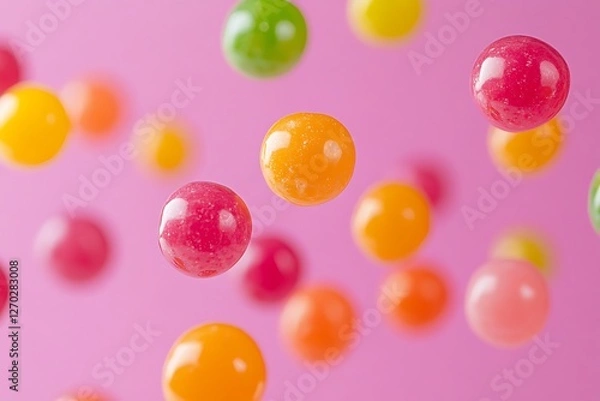Fototapeta Colorful Round Candies