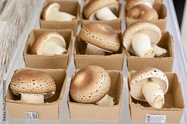 Obraz The mushrooms are arranged at different angles