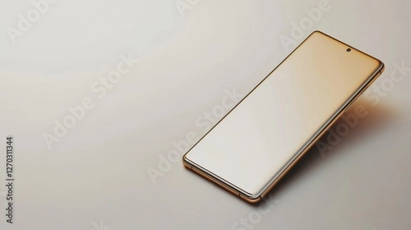 Fototapeta Isolated Smartphone on White Background for Creative Projects