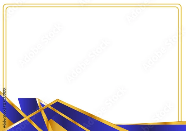 Obraz blue abstract frame background