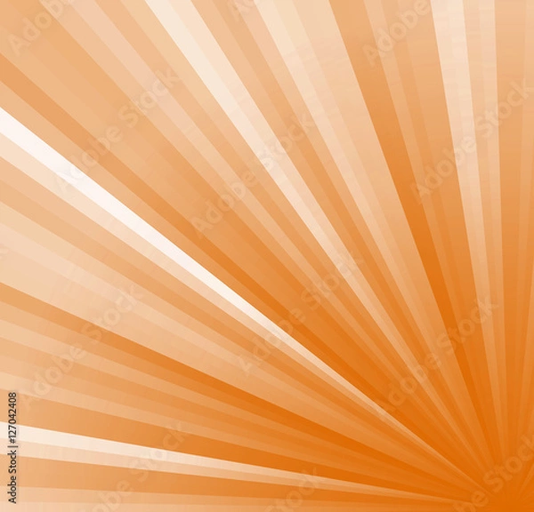 Fototapeta colored stripes on a light background, abstract illustration pattern. Rays laser orange, white