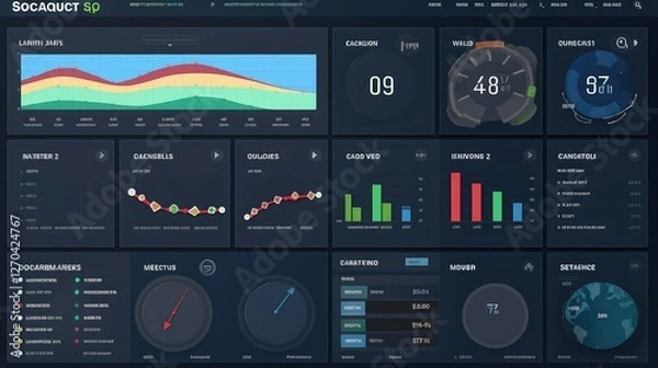 Fototapeta dashboard data cleansing